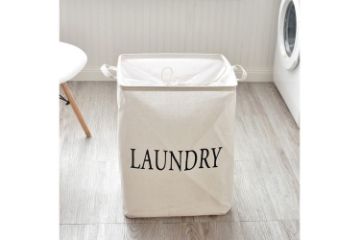 Picture of SQUARE BOX 40cmx30cmx60cm Laundry Basket (White)