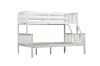 Picture of VICKY Solid Pine Wood Single Over Double Bunk Bed (White) 