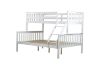 Picture of VICKY Solid Pine Wood Single Over Double Bunk Bed (White) 