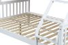 Picture of VICKY Solid Pine Wood Single Over Double Bunk Bed (White) 