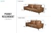 Picture of EASTWOOD 3/2 Seater Air Leather Sofa Range (Brown)