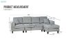 Picture of KLARA Reversible Chaise Sectional Sofa (Grey)