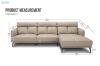 Picture of SIKORA Genuine Leather Sectional Sofa - Facing Right