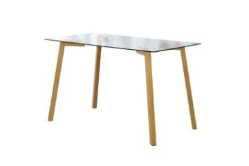 Picture of SOLAR 5PC 1.2M Glass Top Dining Set