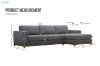 Picture of SIESTA Sectional Fabric Sofa Range (Dark Grey)