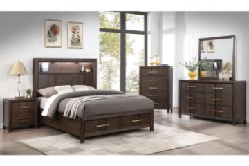 Picture of HOPKINS 4PC/5PC/6PC Bedroom Combo Set in Queen Size