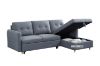 Picture of KAYDEN Sectional Sofa Bed Facing Right with Storage (Grey)