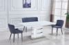 Picture of (FLOOR MODEL CLEARANCE) OUTRIDER 1.4M-1.8M Extendable Dining Table (White Gloss)