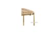 Picture of (FLOOR MODEL CLEARANCE) CANARY Gold Frame Velvet Foot Stool (Beige) 