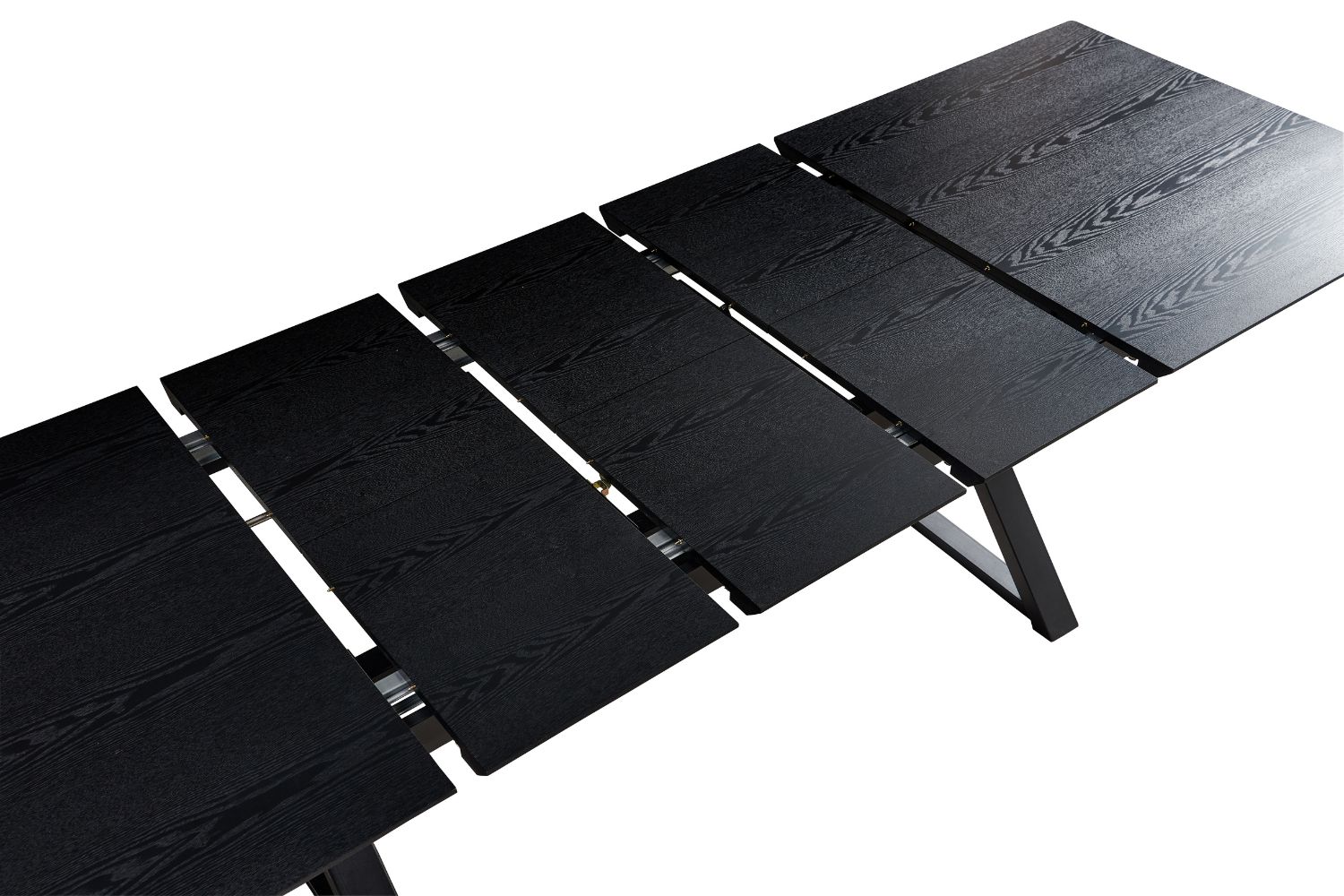 CAPITOL 180-300 Adjustable & Extendable Dining Table with Metal Black ...