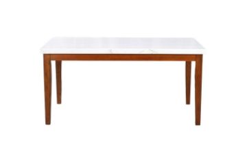 Picture of [FLOOR MODEL CLEARANCE] SOMMERFORD 163 Marble Top Dining Table (White)