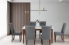 Picture of [FLOOR MODEL CLEARANCE] SOMMERFORD 163 Marble Top Dining Table (White)