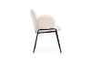 Picture of OLA Boucle Fabric Armchair with Black Legs (White)