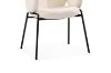 Picture of OLA Boucle Fabric Armchair with Black Legs (White)