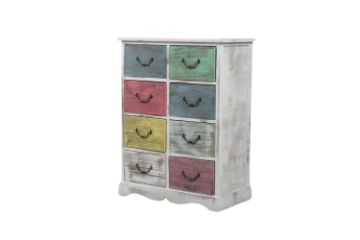 Picture of CECILIA 8-Drawer Solid Wood Vintage Sideboard Cabinet