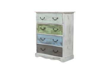 Picture of CECILIA 4 Drawers Solid Wood Vintage Sideboard Cabinet