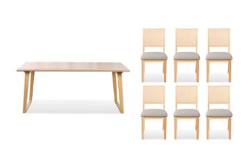 Picture of TIMBERLAND 7 Pieces Dining set with Rattan Back Dining Chair