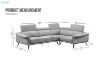 Picture of KOMO Sectional Sofa with Water, Stain, and Oil Resistant Fabric