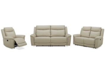 Picture of MOONLIT Genuine Leather Recliner Sofa Range - 3 Seat Power Recliner Sofa(3RR)