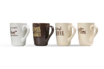 Picture of 323-015 Coffee Quotes Ceramic Mug (350ml)