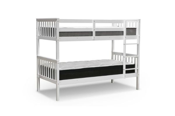 Picture of FARMYARD Solid Pine Wood Single Bunk Bed