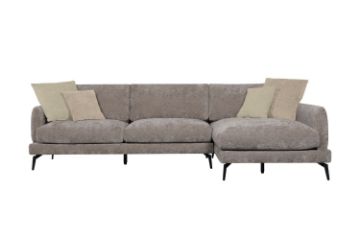 Picture of PALERMO Fabric Sectional Sofa  (Brown) - Chaise Facing Right