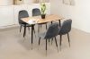 Picture of BIJOK 120 5PC Dining Set (Oak Finish Table & Grey Chairs)