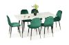 Picture of BIJOK 160 7PC Dining Set (White Marble Finishing)