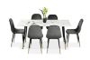 Picture of BIJOK 160 7PC Dining Set (White Marble Finishing)