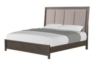 Picture of GLINDA  Bed Frame (Grey) in Queen Size
