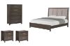 Picture of GLINDA Super King Size Bedroom Set (Grey) - 5PC