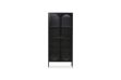 Picture of STARK Steel Frame 2-Arched Door Accent Glass  Display Cabinet (Black)