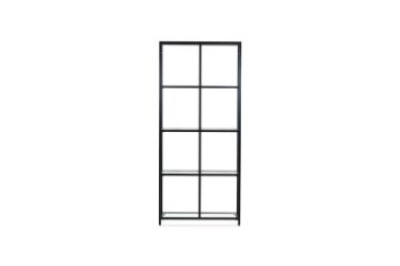 Picture of STARK Steel Frame 180cmx80cm Glass Display Cabinet (Black)