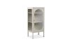 Picture of STARK Steel Frame 100x45cm 1-Arched Door Glass Display Cabinet (Cream)
