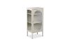 Picture of STARK Steel Frame 100x45cm 1-Arched Door Glass Display Cabinet (Cream)