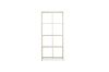 Picture of STARK Steel Frame 180x80cm Glass Display Cabinet (Cream)