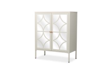 Picture of STARK Steel Frame 2-Mirror Door Cabinet (Cream)