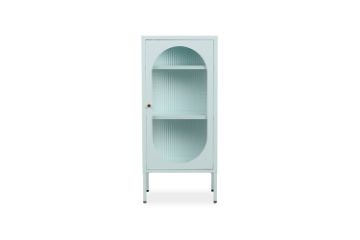 Picture of STARK Steel Frame 100x45cm 1-Arched Door Glass Display Cabinet (Mint)