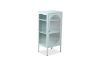 Picture of STARK Steel Frame 100x45cm 1-Arched Door Glass Display Cabinet (Mint)