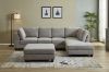 Picture of LIBERTY Sectional Fabric Sofa with Ottoman (Light Grey)