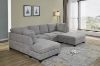 Picture of LIBERTY Sectional Fabric Sofa with Ottoman (Light Grey)