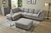 Picture of LIBERTY Sectional Fabric Sofa with Ottoman (Light Grey)