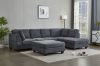 Picture of LIBERTY Sectional Fabric Sofa with Ottoman (Dark Grey)