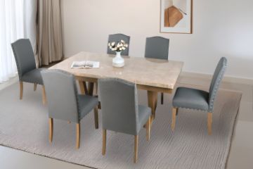 Picture of HAVILAND 183 Marble Top 7PC Dining Set