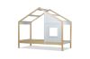 Picture of ICEY Solid Pine Wood Single Tent Bed (Natural & White)