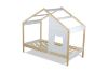 Picture of ICEY Solid Pine Wood Single Tent Bed (Natural & White)