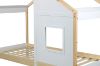 Picture of ICEY Solid Pine Wood Single Tent Bed (Natural & White)