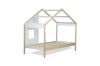 Picture of ICEY Solid Pine Wood Single Tent Bed (Natural & White)