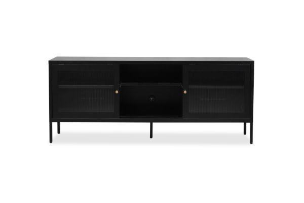 Picture of STARK 1.5M Steel Frame Sliding Door TV Unit (Black)