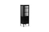 Picture of STARK Steel Frame 1-Door 2-Drawer Accent Glass Display Cabinet (Black)